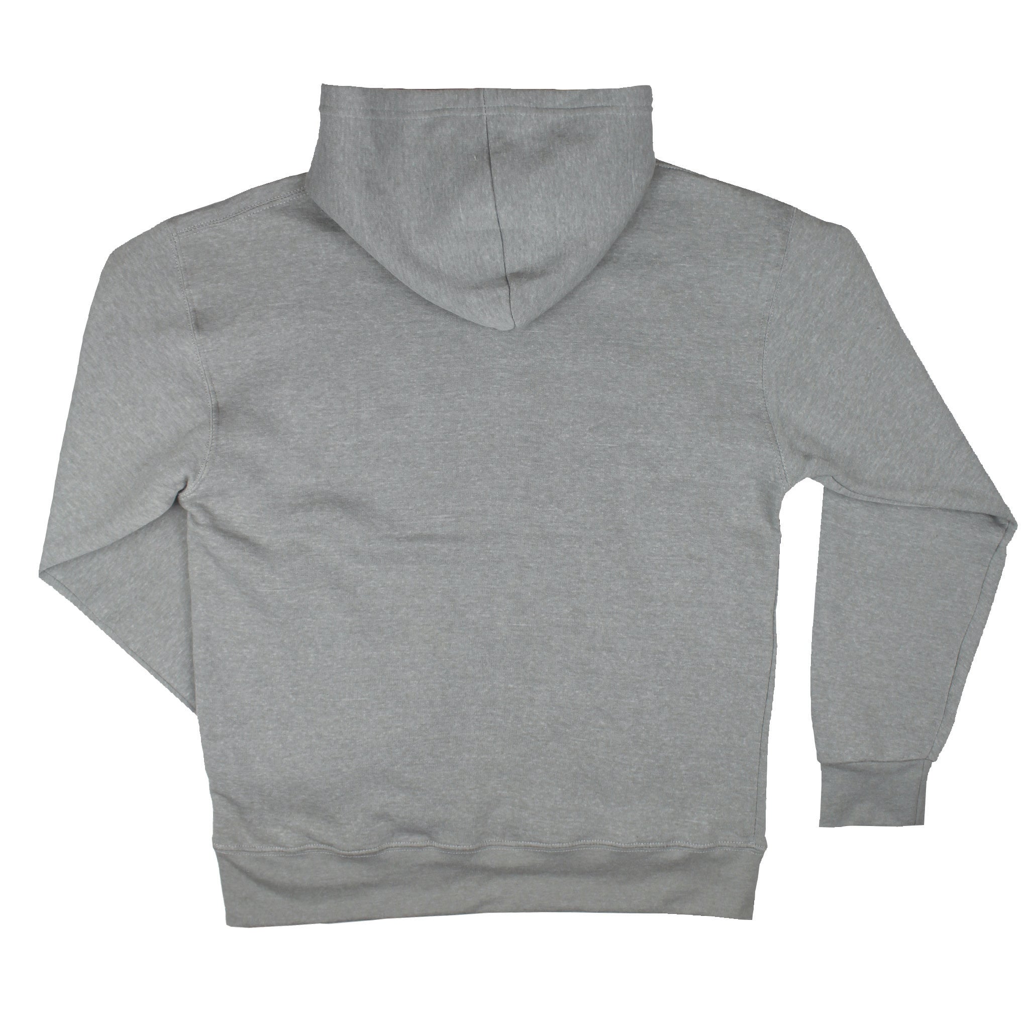 Lake Happy Hoodie Chenille Sweatshirt Grey Navy Logo Design
