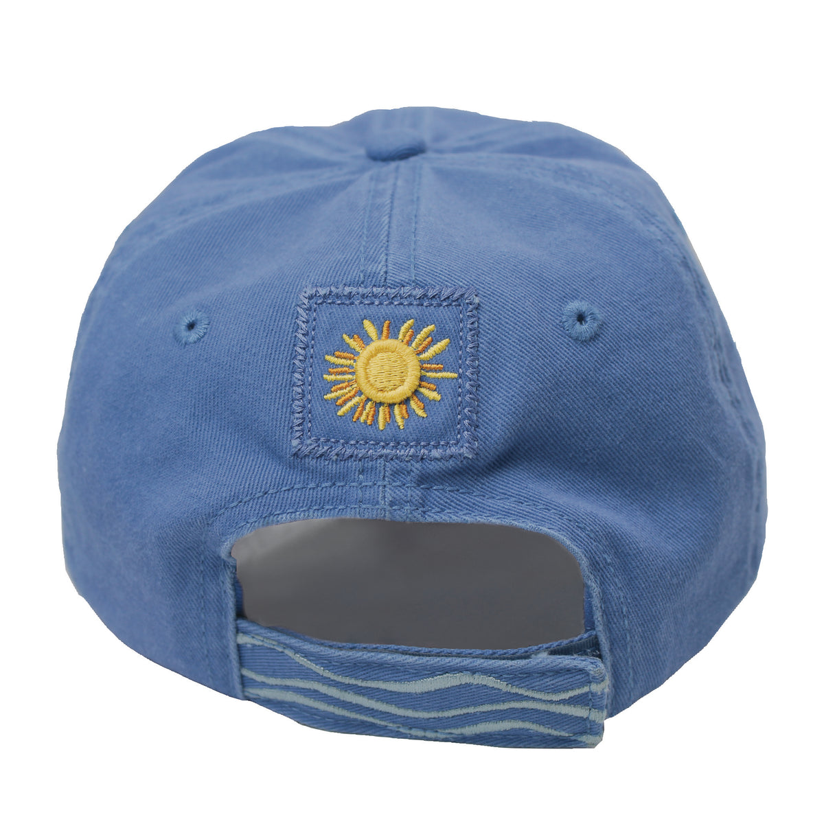 Lake Happy Cap Sky Blue Embroidered Logo
