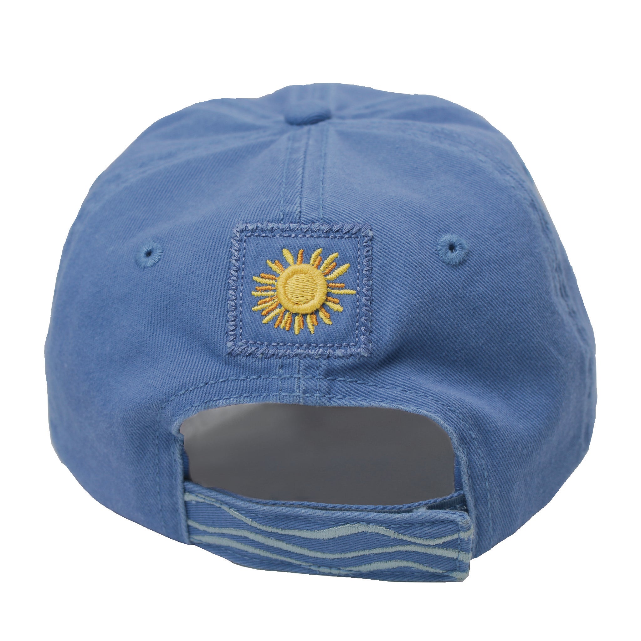 Lake Happy Cap Sky Blue Embroidered Logo