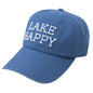 Lake Happy Cap Sky Blue Embroidered Logo