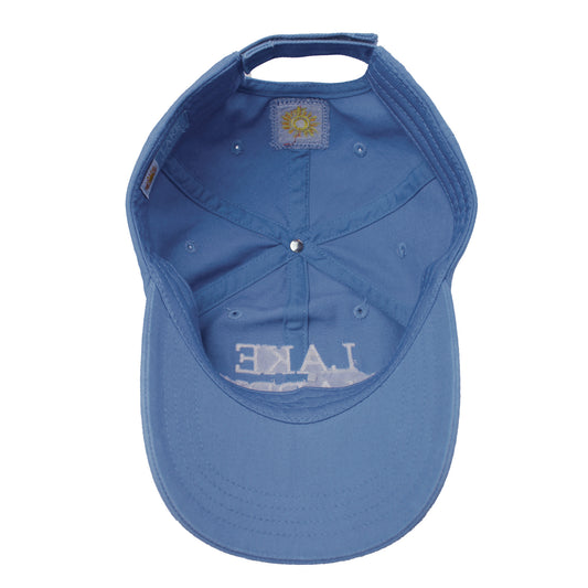 Lake Happy Cap Sky Blue Embroidered Logo