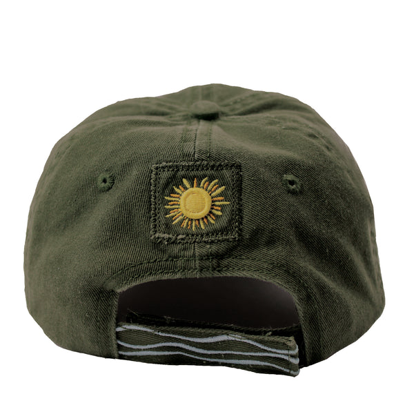 Lake Happy Logo Cap Olive