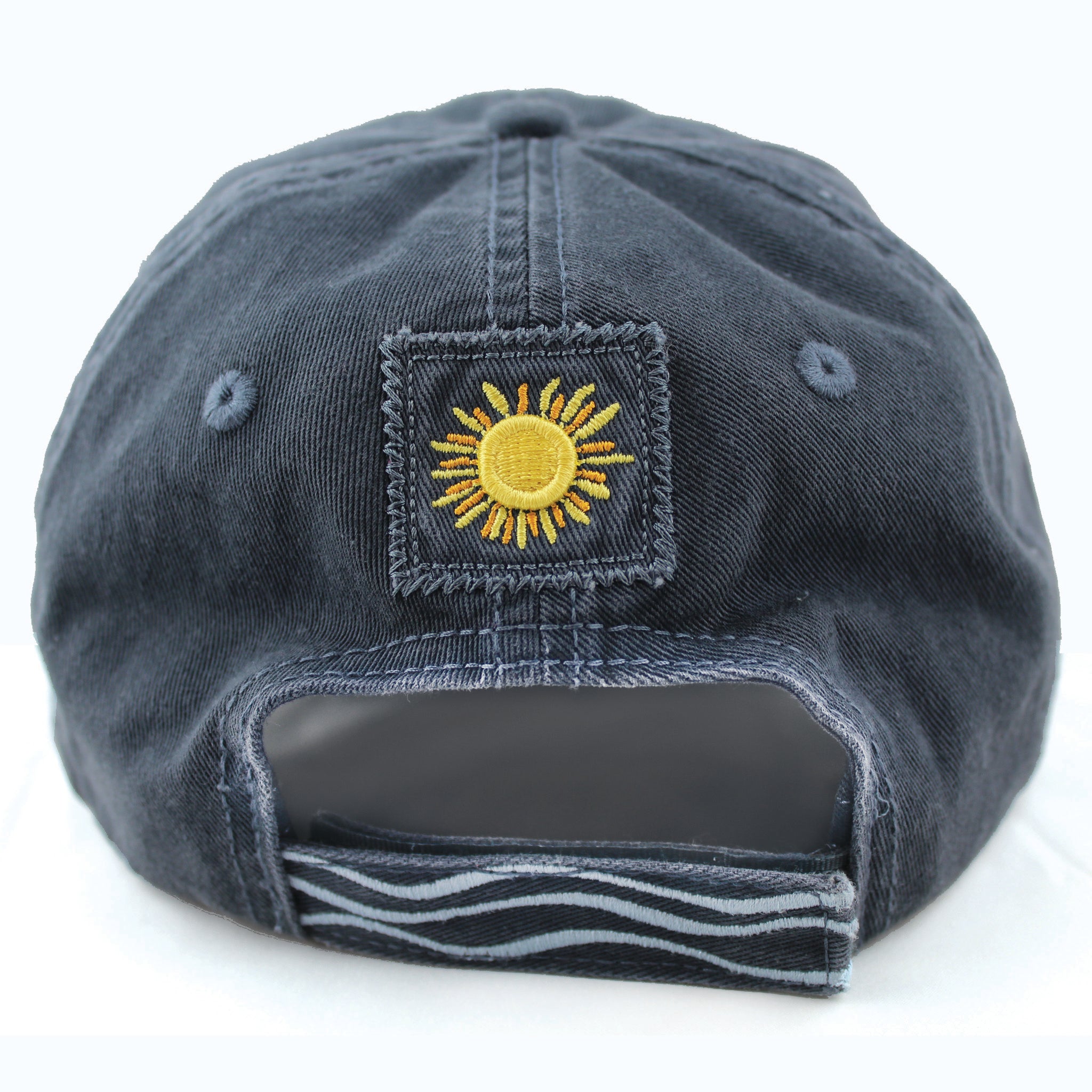 Lake Happy Cap Dark Slate Embroidered Logo Design