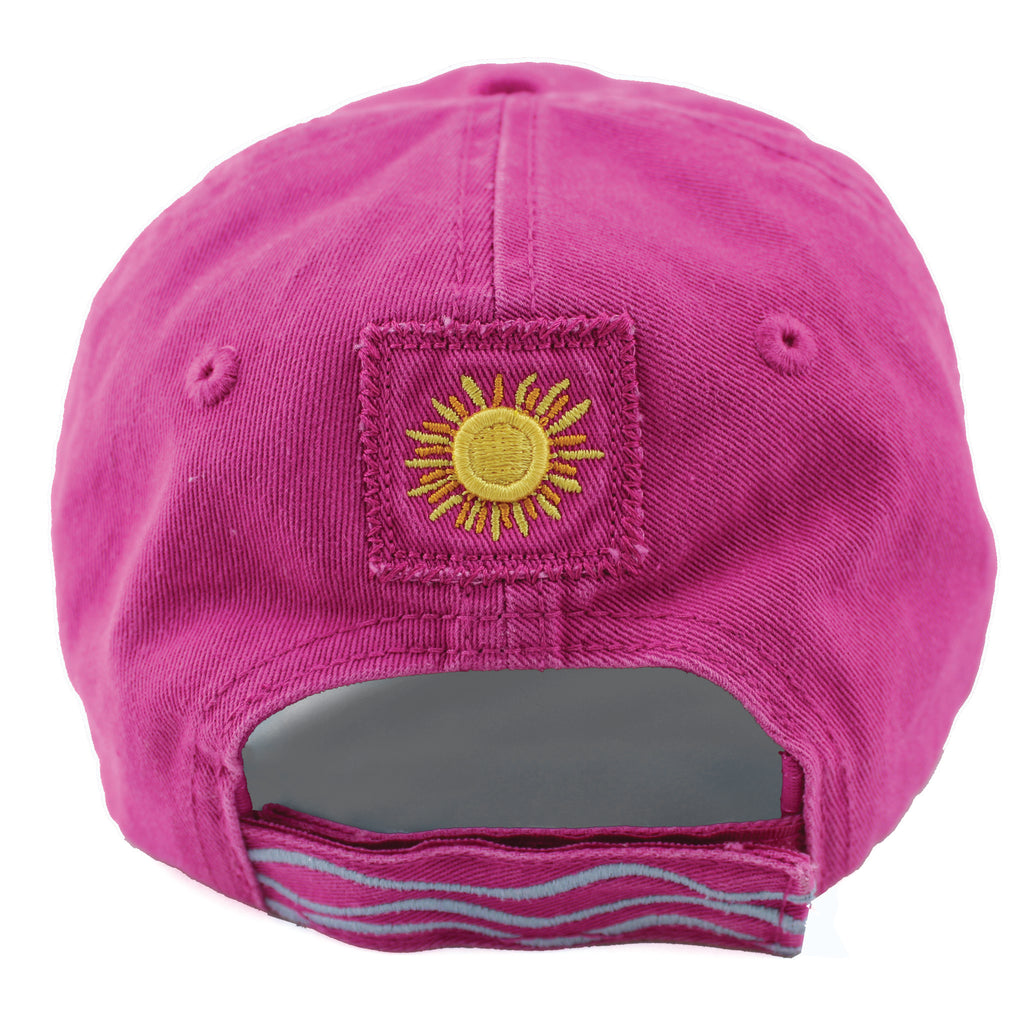 Lake Happy Logo Cap Very Berry Embroidered Logo Design