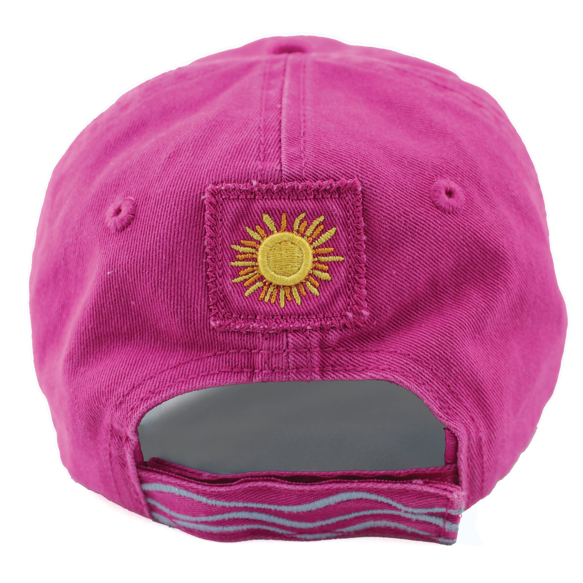 Lake Happy Logo Cap Very Berry Embroidered Logo Design
