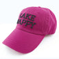 Lake Happy Logo Cap Very Berry Embroidered Logo Design