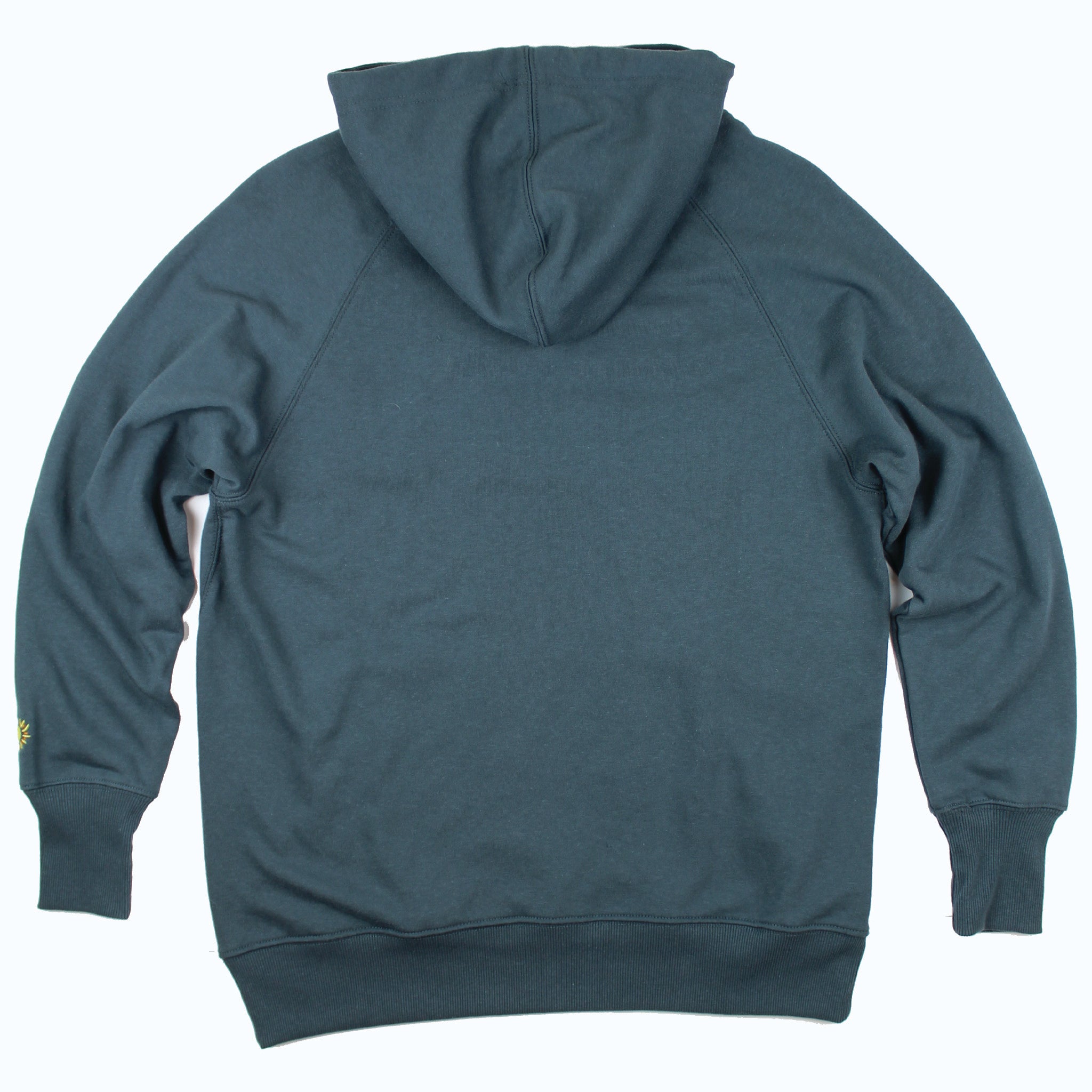 Lake Happy Hooded Sweatshirt Dark Slate White Chenille Logo Design