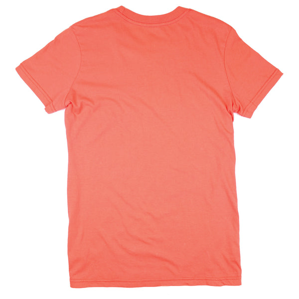 Lake Happy Short Sleeve Classic Tee Shirt Porcelain Rose Script logo