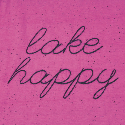 Lake Happy Classic Tank Top Very Berry Embroidered Script Logo