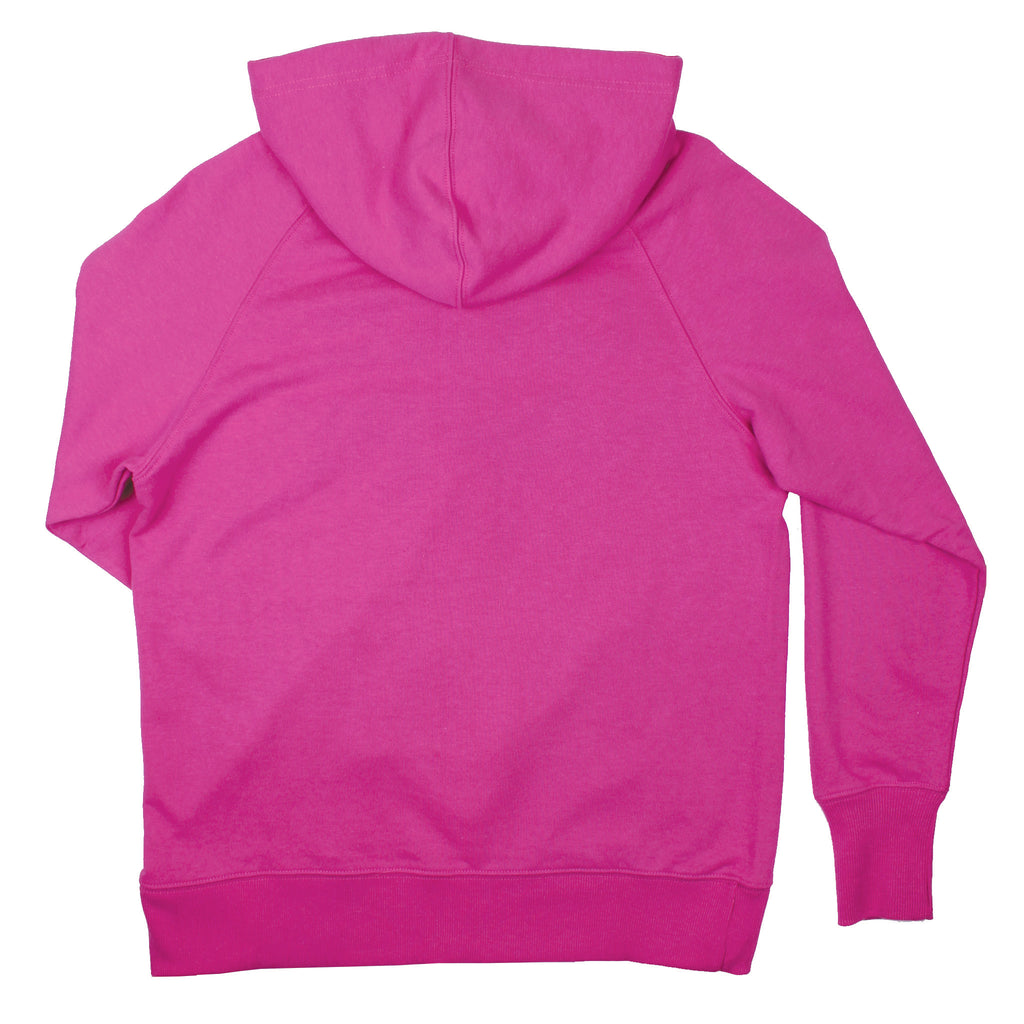 Lake Happy Hooded Sweatshirt Chenille Very Berry Embroidered Logo Design