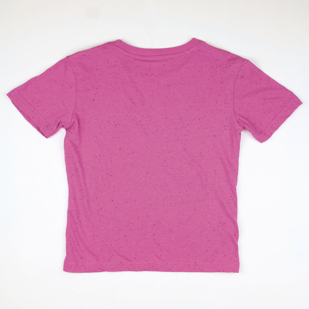 Lake Happy Youth Short Sleeve T-shirt Very Berry Script Logo Design