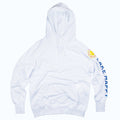Lake Happy Sweatshirt White Happy Sun Logo Arm Printing Design