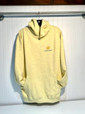 Lake Happy Hooded Sweatshirt Buttercup Yellow Happy Sun Logo